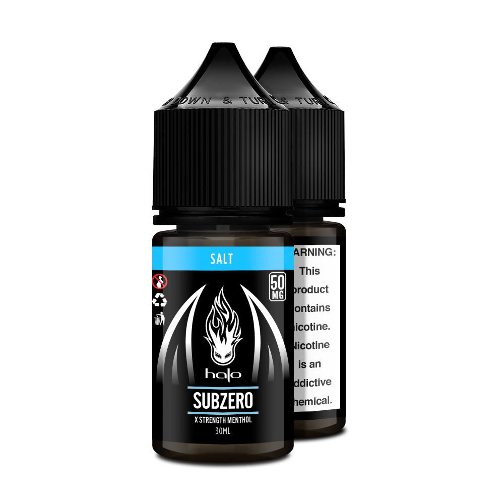 Halo Subzero Menthol Nic Salt Vape Juice