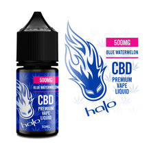 Load image into Gallery viewer, Halo CBD Isolate Vape Blue Watermelon 500mg
